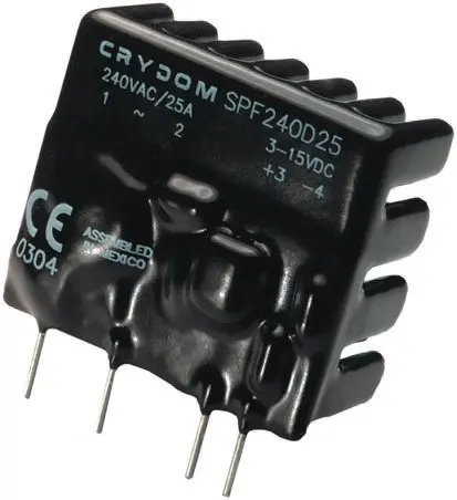 Produktfoto 1 von Sensata Crydom THT Halbleiterrelais mit Nulldurchgang 280 Vrms / 25 A eff