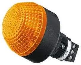 Produktfoto 1 von Allen Bradley 855P LED Dauer, Filament/Warnsummer Signalleuchte 24V ac/dc Gelb Panel, Ø 45 mm x 72 mm IP65, IP56