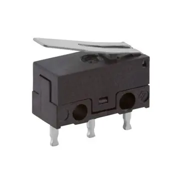 Produktfoto 1 von ZF Mikroschalter Scharnierhebel-Betätiger Leiterplatten-Anschlussklemme, 1-poliger Umschalter, 125 V ac, 30 V dc, 3A