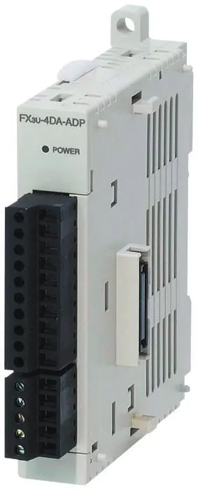 Produktfoto 1 von Mitsubishi Electric FX3U Series SPS-E/A Modul für Serie FX3U 4 x Analog, Typ J, Typ K Eingang  Digital Ausgang