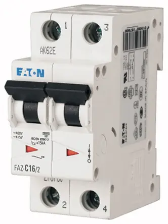 Eaton xEffect Miniaturüberlastschalter Typ S, Pol 2-polig 20 A 230 V ac, Abschaltvermögen 10 kA xEffect