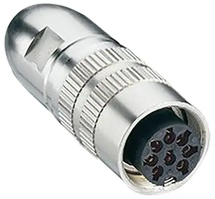 Produktfoto 1 von Lumberg 322 Standard DIN-Buchse Gerade 6-polig, DIN EN 60529, 250V ac 5A IP68 Kabel, Schrauben Buchse