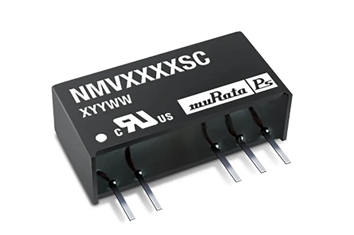 Murata Power Solutions NMV DC/DC Konverter, 12V dc OUT 42 mA Durchsteckmontage 13.2V dc 3 kV dc 1 W -40 °C 85 °C
