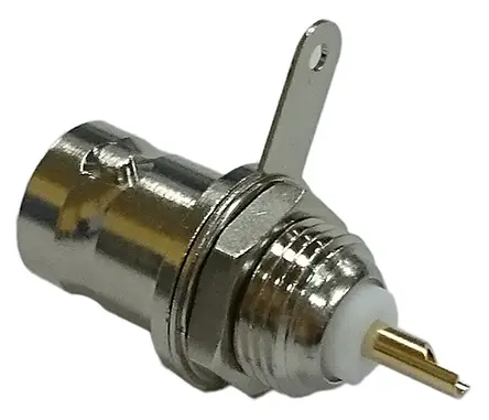 RS PRO Buchse Koaxialsteckverbinder BNC-Steckverbinder, Tafelmontage Löt-Anschluss, 75Ω mit Trennwand, Gerade