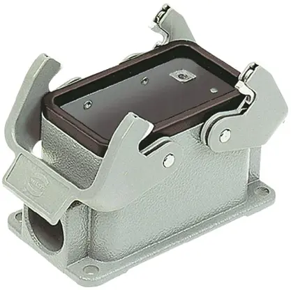 Produktfoto 1 von HARTING Han B Kappe für robusten Stromversorgungsstecker 2 Hebel 2, Oberfläche 10B Steckverbinderkappe, IP65