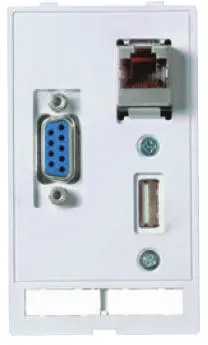 Produktfoto 1 von HARTING, Gerade HAN Port USB-Steckverbinder USB Typ A 3, Panel USB 2.0