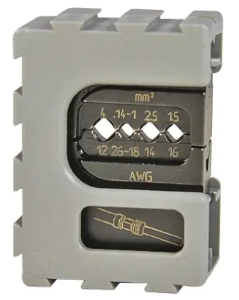 Produktfoto 1 von RS PRO MCT Crimp-Matrizensatz Schwarz, Crimpmatrize