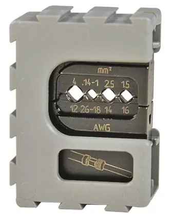 Produktfoto 1 von RS PRO MCT Crimp-Matrizensatz Schwarz, Crimpmatrize