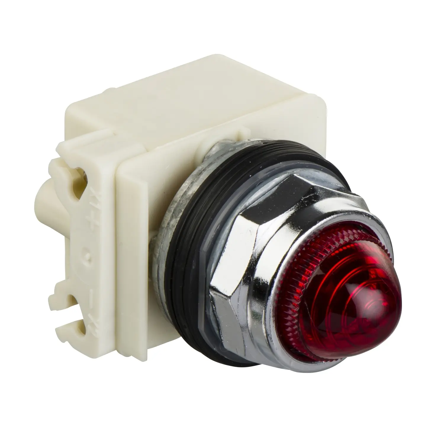 Schneider Electric Leuchtmelder Harmony 9001K, 230V ac Rot, Ausschnitt-Ø 30mm LED IP 66 Schraub