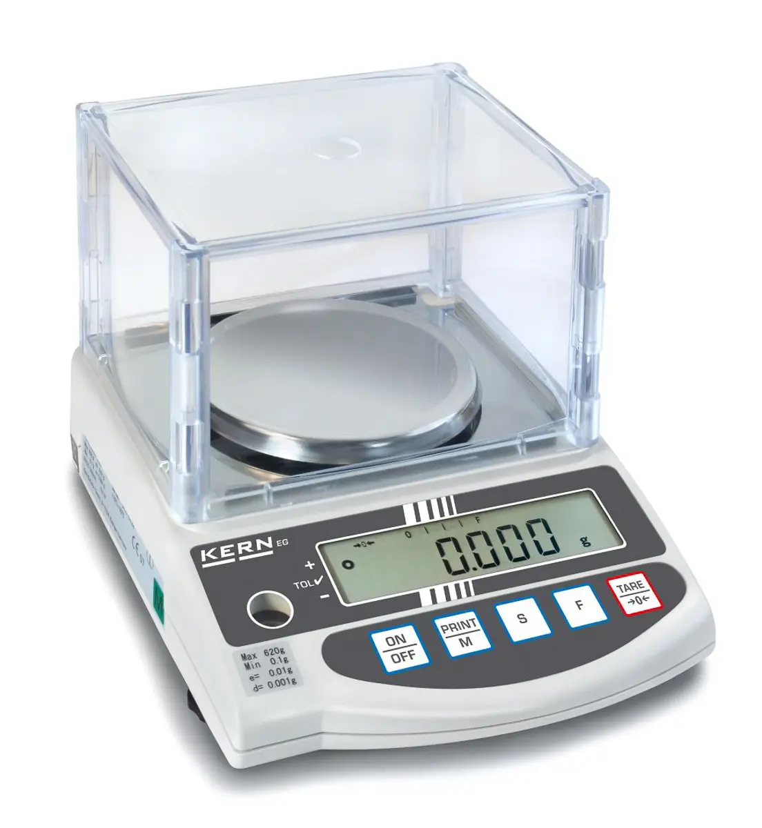 Produktfoto 1 von Kern EW 620-3NM Präzisionswaage mit Zählfunktion 620g / Auflösung 0,001 g