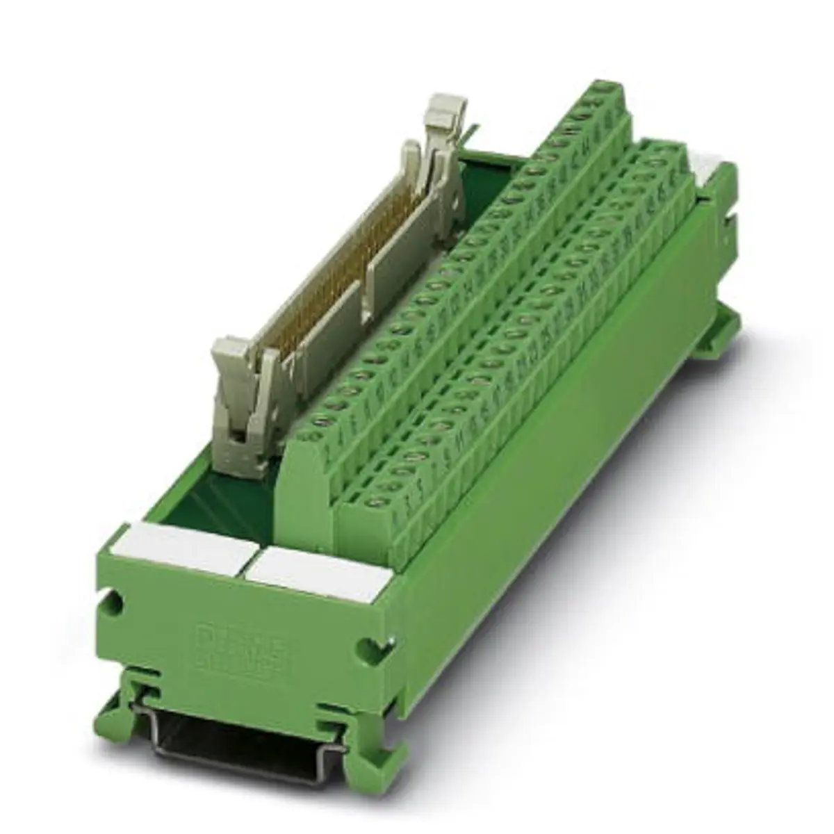 Produktfoto 1 von Phoenix Contact Schnittstellenmodul Flachbandkabel, Stecker, 50-polig, 25 V ac, 60V dc, DIN-Hutschiene 1A