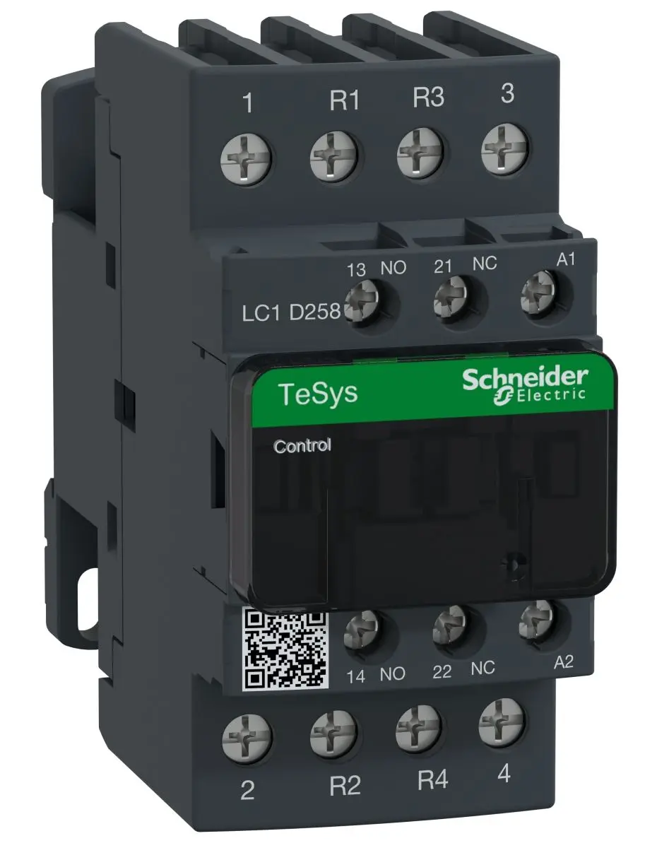 Produktfoto 1 von Schneider Electric LC1D Schütz 48 V ac-Spule, 4-polig, 690V ac / 40 A 48 V ac 3.2 W 2 Schließer/2 Öffner Motorsteuerung