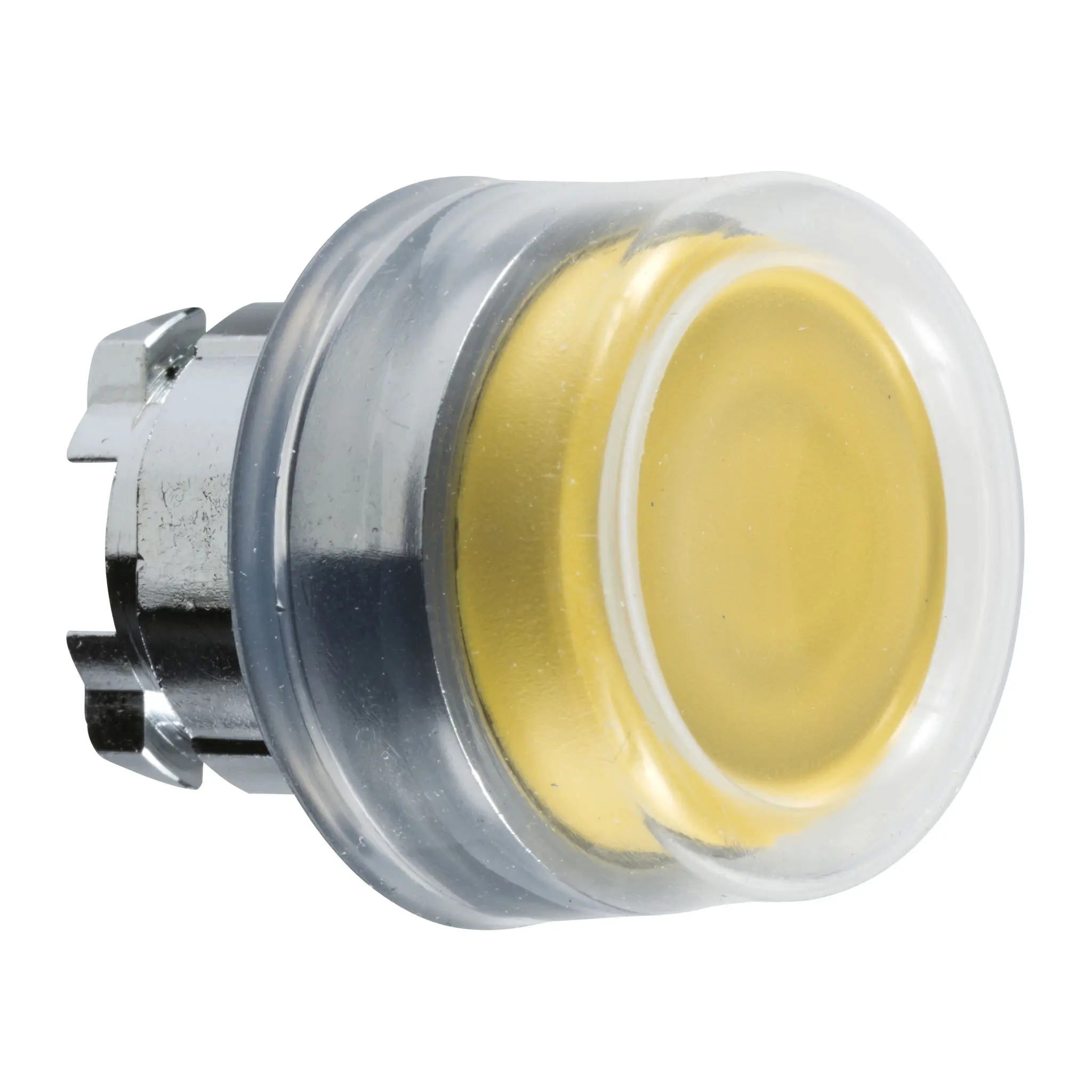 Produktfoto 1 von Schneider Electric Harmony Drucktastenkopf Ø 22 mm, Gelb Federrückstellung Rund Rund Metall, IP66