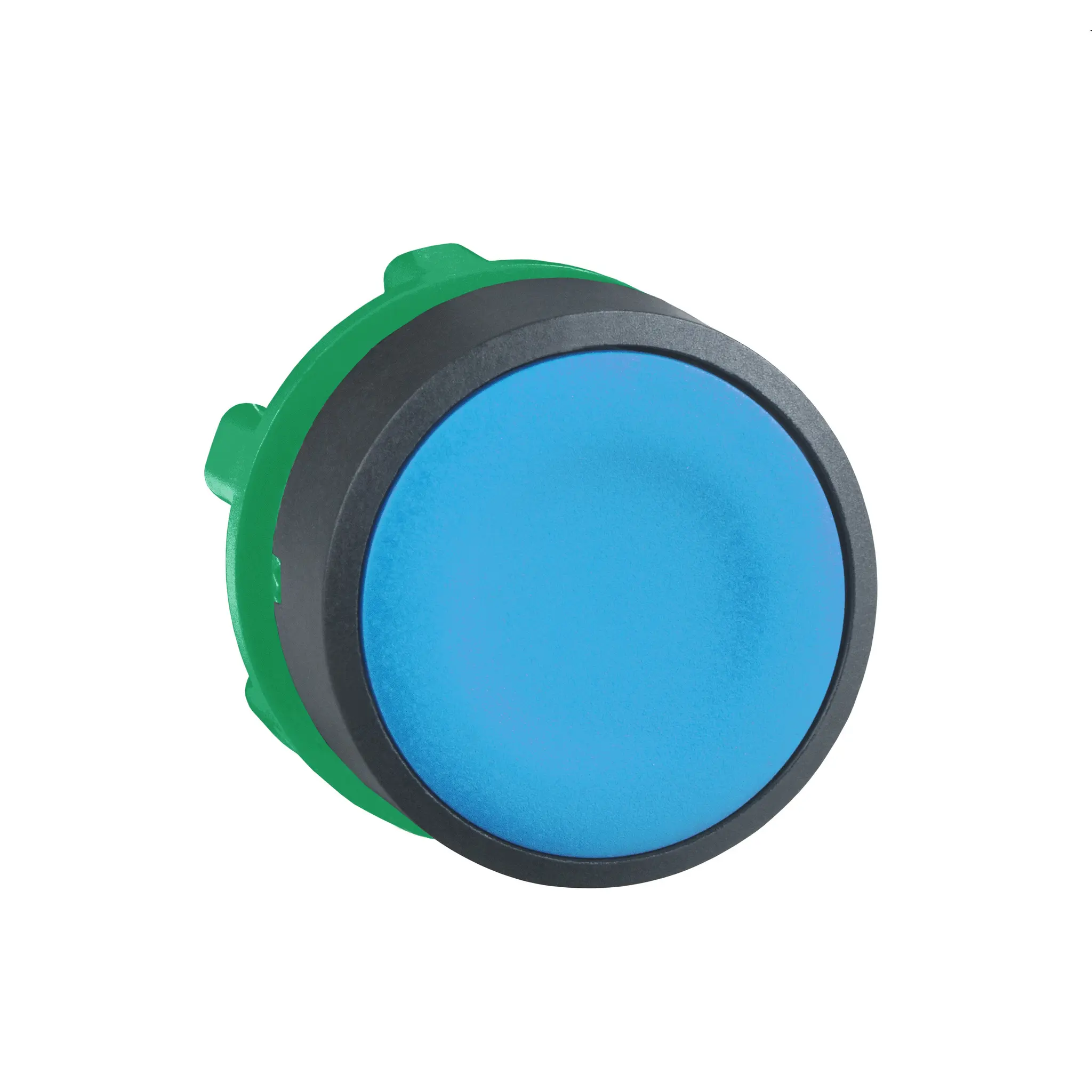 Produktfoto 1 von Schneider Electric Harmony Drucktastenkopf Ø 22 mm, Blau Federrückstellung Rund Rund Kunststoff, IP66