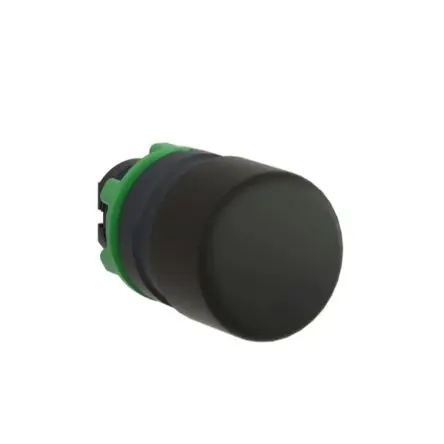 Produktfoto 1 von Schneider Electric Harmony Drucktastenkopf Ø 22 mm, Schwarz Federrückstellung Rund Pilzförmig Rund Kunststoff, IP66