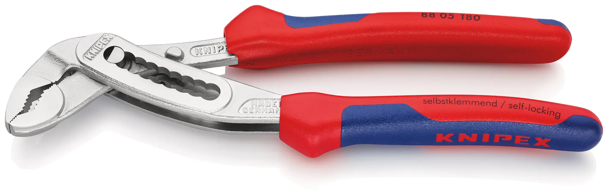 Produktfoto 1 von Knipex Alligator® Wasserpumpenzange / Backen 36mm 180 mm VDE 1000V zugelassen