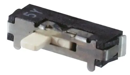 Nidec Components Schiebeschalter Rastend, SPST Leiterplattenmontage 100mA LCP, Lot