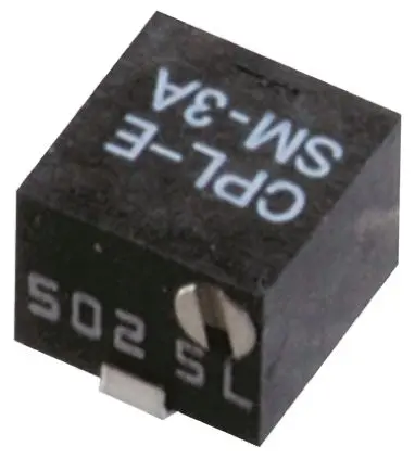 Produktfoto 1 von Nidec Components SM-3 11-Gang Oberfläche Trimm-Potentiometer, Seitliche Einstellung, 1 kΩ, 20 %, 0.125 W, J-Haken, L.