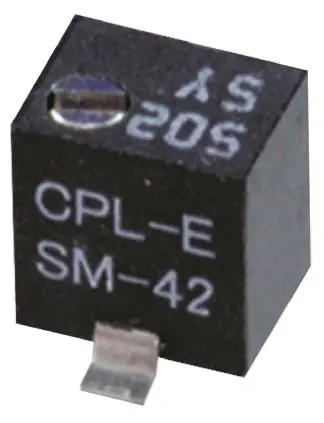 Produktfoto 1 von Nidec Components SM-42 11-Gang Oberfläche Trimm-Potentiometer, Einstellung von oben, 1 kΩ, 10 %, 0.25 W, SMD Gull-Wing,