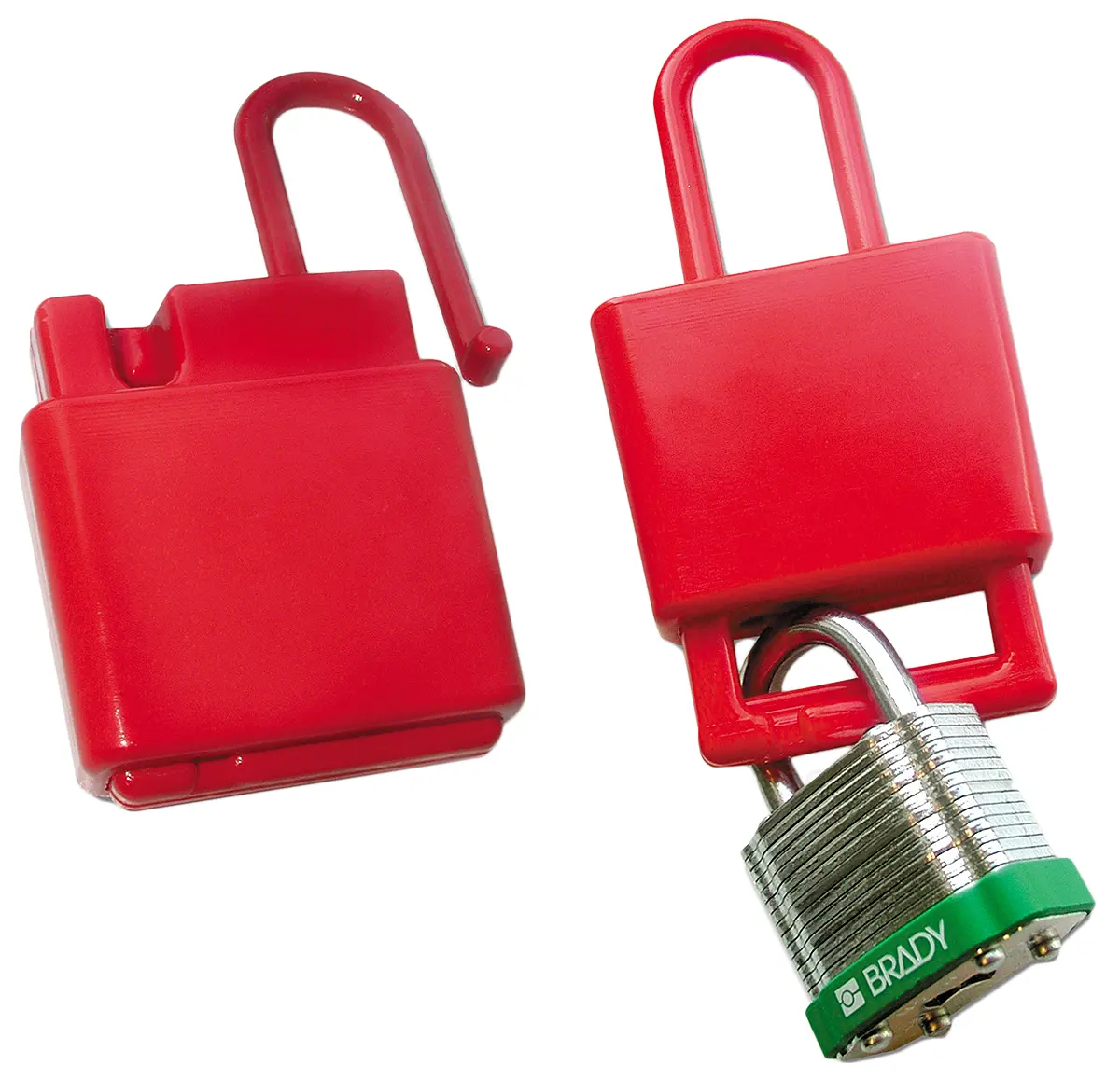 Produktfoto 1 von Brady Kunststoff Aussperrung Typ Verriegelungshaspe, 1-fach Verriegelung 9 mm, 20 mm, Rot