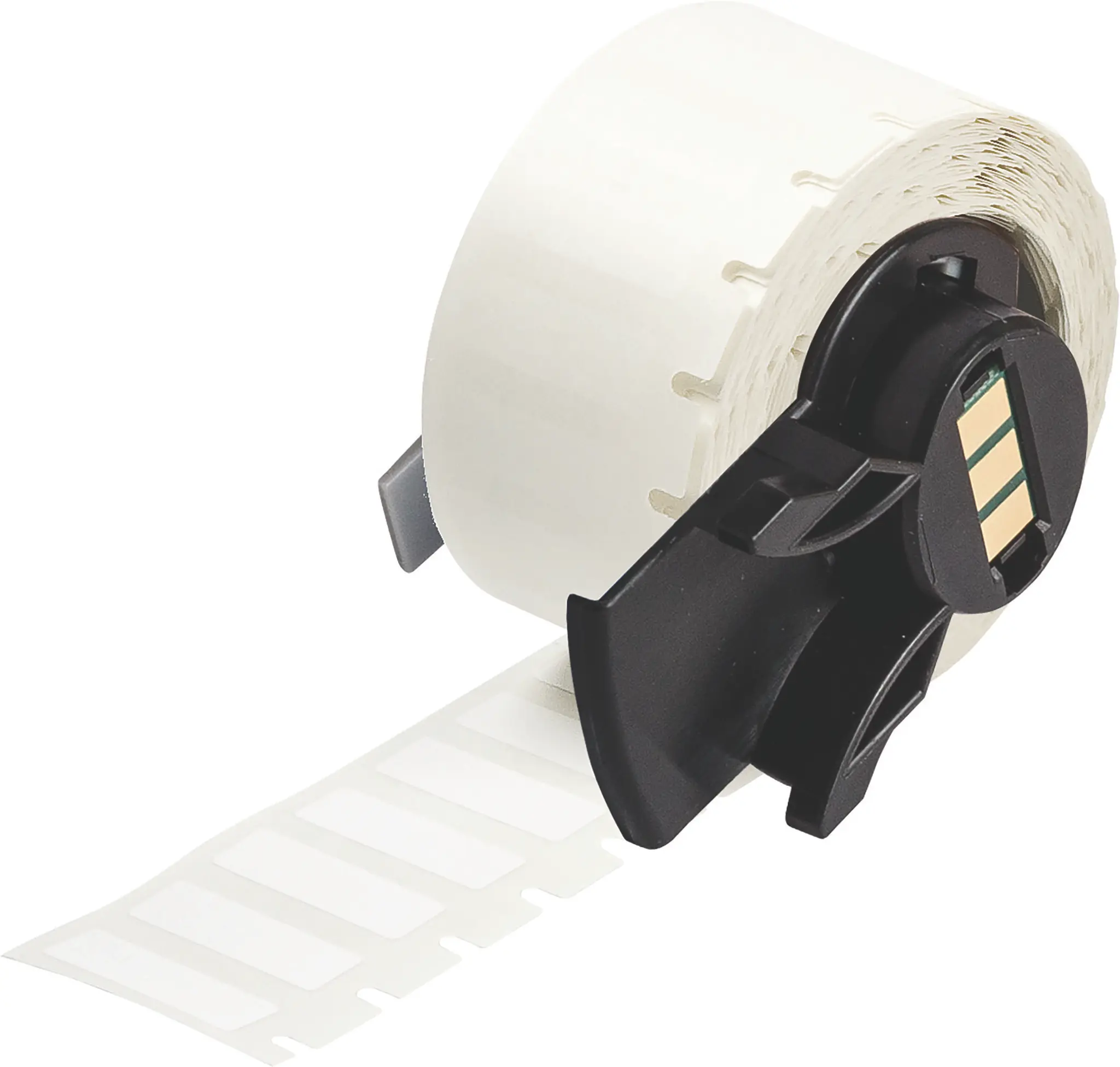 Produktfoto 1 von Brady Etikette auf Rolle B. 25.4 mm für BMP61, BMP71 (mit Medienadapter) 100 Per Pack auf Weiß Weiß Beschichtet