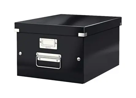 Produktfoto 1 von Leitz Faserstoffplatte Archivbox Schwarz A4+, 325mm x 325 mm x 220 mm