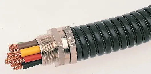 Produktfoto 1 von Adaptaflex SP Leerrohr verzinkter Stahl, Ø 32mm nom. flexibel, Schwarz A ø 34mm I ø 28.1mm x 10m , mit IP-Schutzklasse