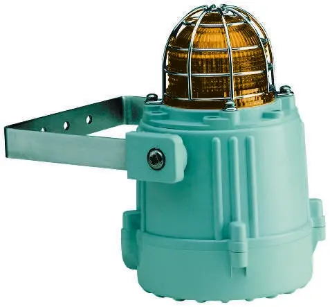 Produktfoto 1 von e2s MBL1 LED Blinkend, Rundum, Dauer Signalleuchte Orange, 24 V dc, Ø 170mm x 233mm