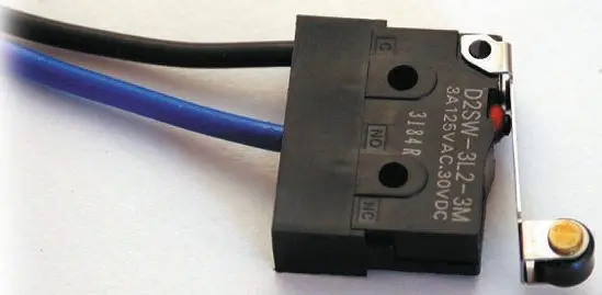 Produktfoto 1 von Omron Mikroschalter Rollenhebel-Betätiger verdrahtet, 100 mA @ 30 V dc, SPDT IP 67 0,59 N -40°C - +85°C