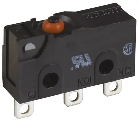 Produktfoto 1 von Omron Mikroschalter Stiftstößel-Betätiger Lot, 1-poliger Umschalter, 30 V dc, 3A IP67 1.77N -40 °C - 85 °C