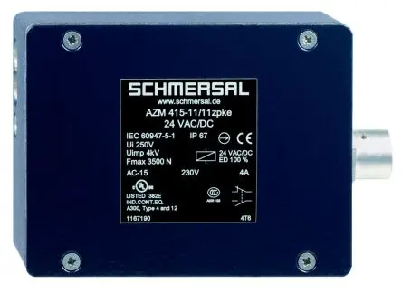 Produktfoto 1 von Schmersal, AZM 415 Magnetverriegelungsschalter Entriegelungsfähig, 2 Schließer