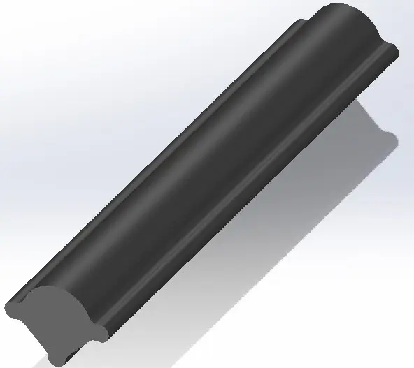 Produktfoto 1 von RS PRO Türdichtung, Kantenschutz, Ethylen-Propylen-Dien-Monomer, Schwarz, B. 7.3 mm, H. 9.5 mm, L. 20 m