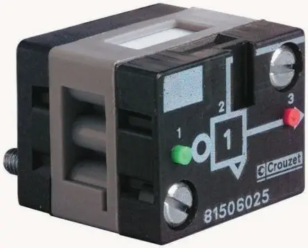 Produktfoto 1 von Crouzet Pneumatik Logikelement NICHT, Inhibition, UND, ODER, Schwellenwert-Glied, 6 bar, Auf Unterbau, Steckverbinder,