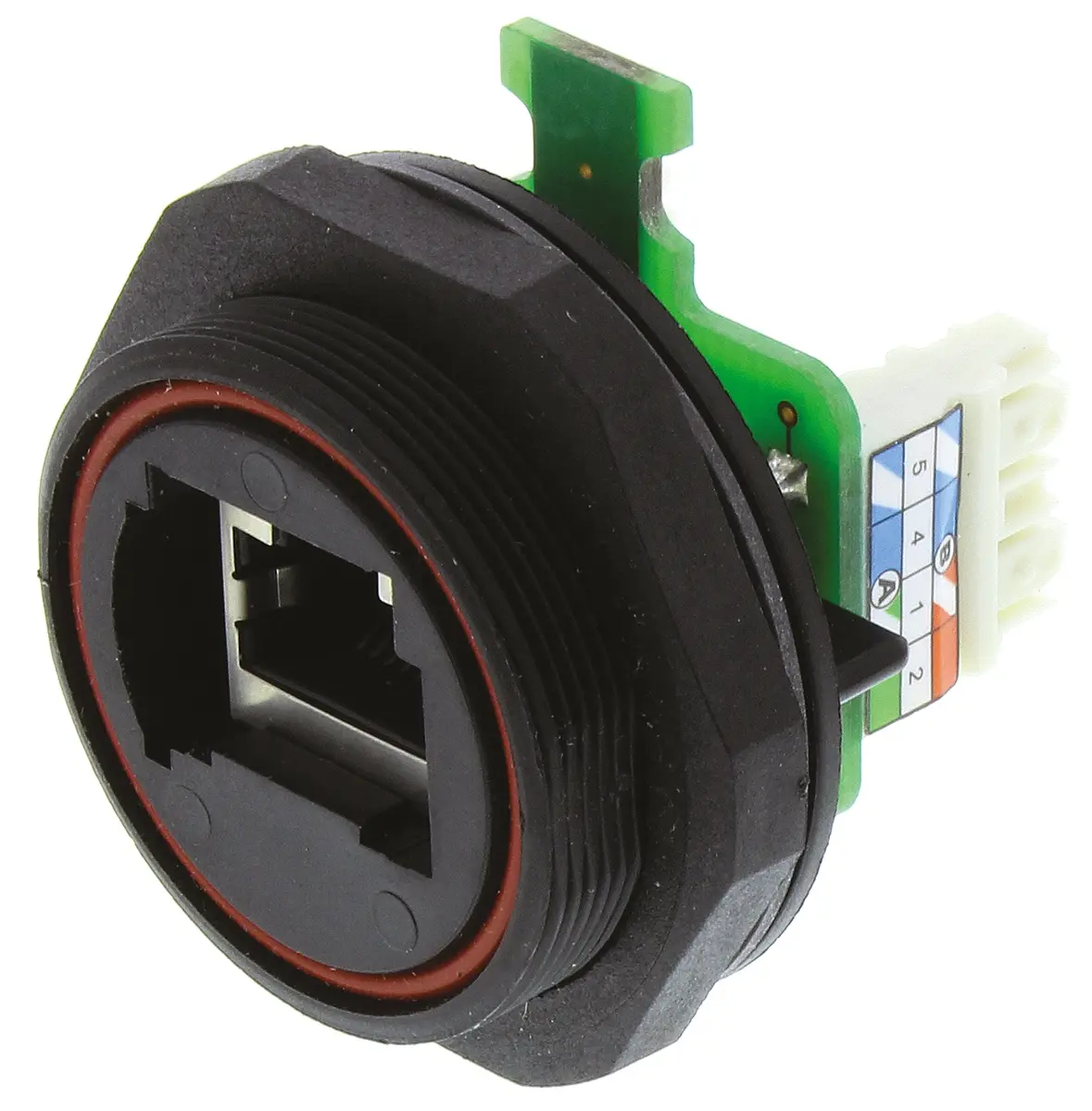 Produktfoto 1 von Bulgin, Buccaneer RJ45-Koppler, RJ45, Cat5e, 1 -Port, Typ Abgeschirmt, L 37.7 mm, Typ Kupplung