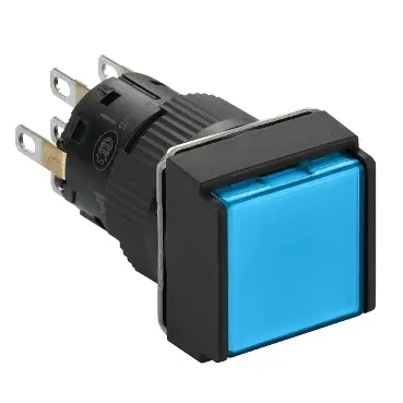 Produktfoto 1 von Schneider Electric Harmony XB6 Druckschalter Blau Beleuchtet Federrückstellung Panel Ø 16 mm, 2-poliger Umschalter, IP65