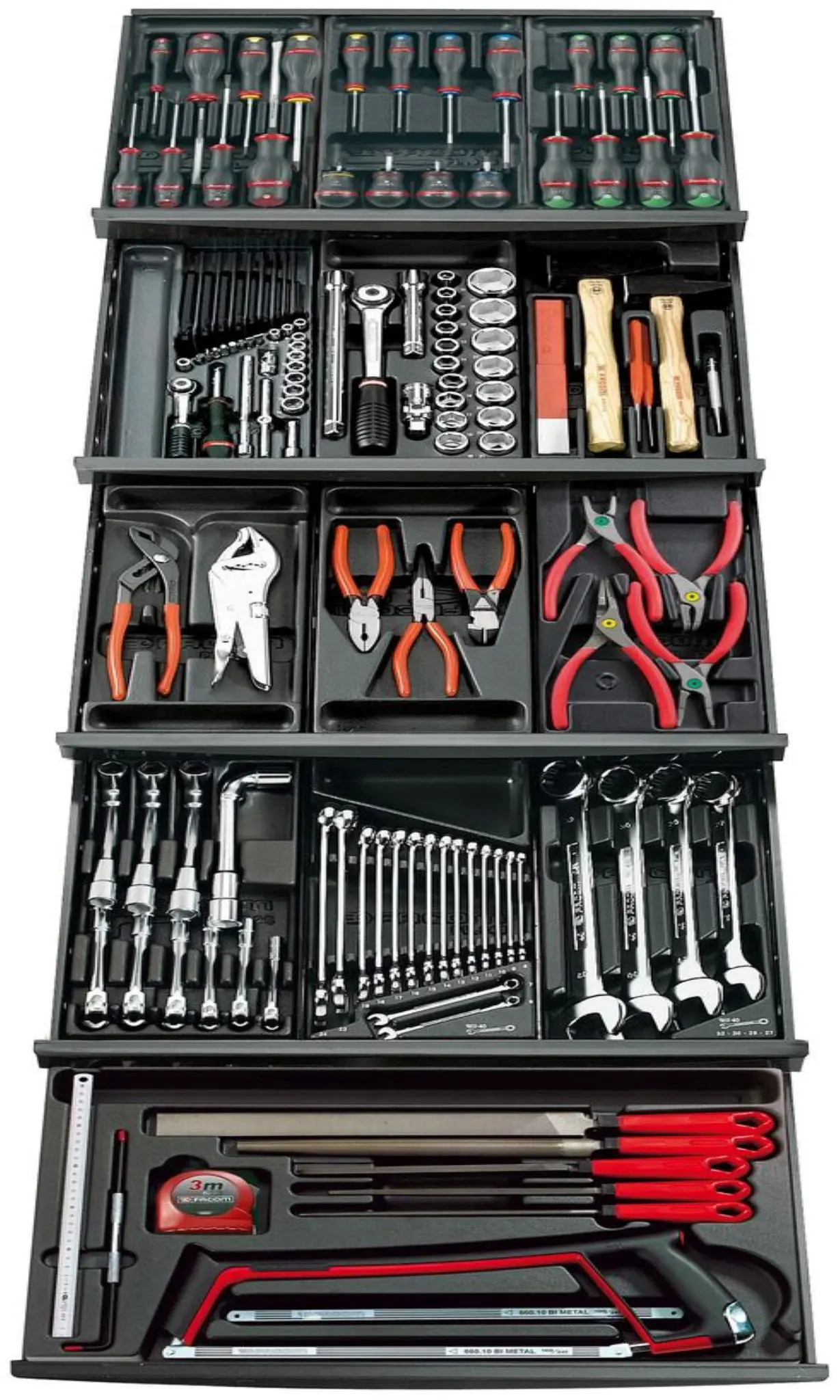 Produktfoto 1 von Facom Werkzeugsatz für Ingenieure Werkzeugsatz 143-teilig