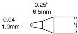 Produktfoto 1 von Metcal / STTC Lötspitze 1 mm konisch STTC-1 für MX-H1-AV, MX-RM3E