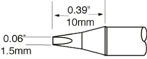 Produktfoto 1 von Metcal / SxP Lötspitze 1.5 mm flach 30° SFP für MFR-H1-SC2