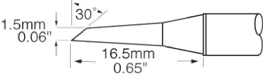 Produktfoto 1 von Metcal / SxP Lötspitze 1,5 mm Angeschrägt 30° SFP für MFR-H1-SC2