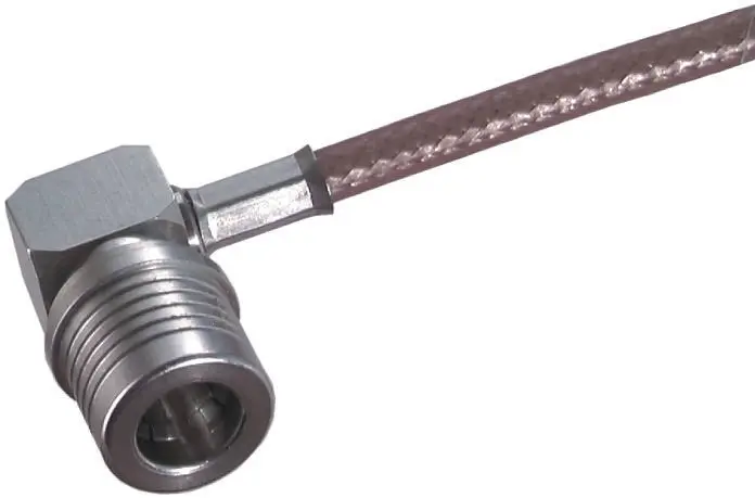 Produktfoto 1 von Huber+Suhner QMA Stecker Koaxialsteckverbinder QMA-Steckverbinder, Kabel, für RG58C/U-Kabel, 50 Ω Crimpbefestigung,