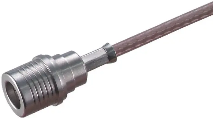 Produktfoto 1 von Huber+Suhner QMA Stecker Koaxialsteckverbinder QMA-Steckverbinder, Kabel, für K02252D-Kabel, 50 Ω Crimpbefestigung,