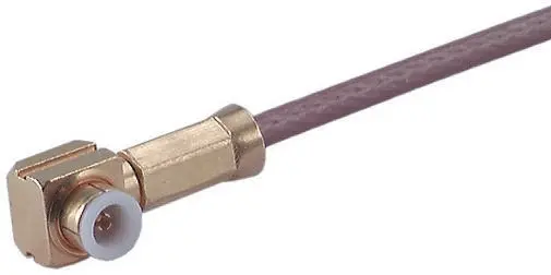 Produktfoto 1 von Huber+Suhner MMBX Stecker Koaxialsteckverbinder MMBX-Steckverbinder, Kabel, für RG178B/U, RG196A/U-Kabel, 50 Ω Lot,