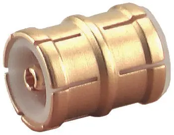 Produktfoto 1 von Huber+Suhner HF Adapter, 50 Ω, Gerade, 12.4 GHz Stecker Stecker, Koaxial Nennspannung