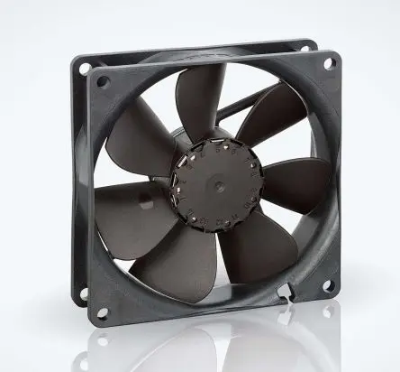 Produktfoto 1 von ebm-papst 3400 N Axiallüfter, Hülse, 12V dc / 1.1 W 91 mA, 1950 U/min, 61 m³/h IP20 92 mm 92mm 25 mm