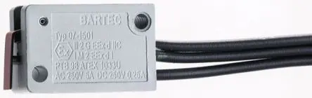 Bartec Endschalter, Stößel 1-poliger Umschalter, IP54, Duroplast 250V ac 5A