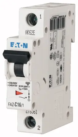 Produktfoto 1 von Eaton xEffect Miniaturüberlastschalter Typ C, Pol 1-polig 20 A 230 V ac, Abschaltvermögen 15 kA xEffect