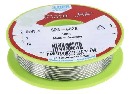 Produktfoto 1 von Felder Lottechnik Draht Lötzinn bleifrei 99.3 %Sn 0 %Pb 0.7 %Cu, 227 °C, Ø 1 mm / 100 g