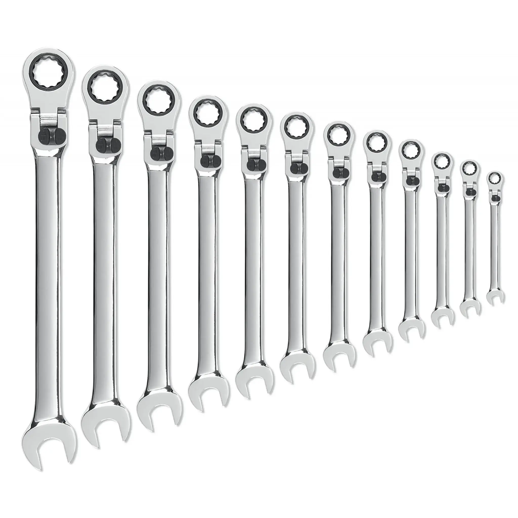 GearWrench Schraubenschlüsselsatz Gelenk Ratschen-Ringmaulschlüssel, 12-teilig 8 to 19 mm