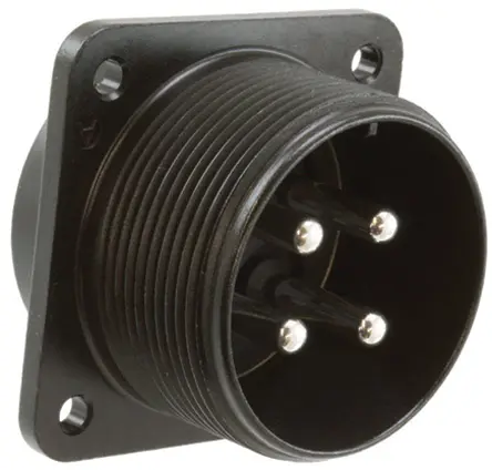 JAE JL04V 22 Standard Rundsteckverbinder Buchse 4-polig Stecker 57A Frontplattenmontage IP67