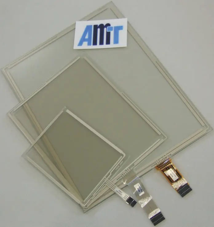 Produktfoto 1 von AMT Touchscreen-Auflage, 162.56 mm 4-Draht resistiv AMP-C, 133.6 x 101.4 mm Aussenmesser 120 mm Aktiv. Breite 130.6 x